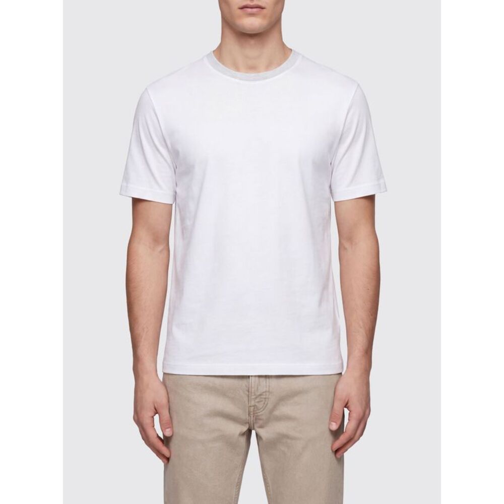 Eleventy Men Eleventy Basic Design Short-Sleeve Cotton Crew-Neck T-Shirt